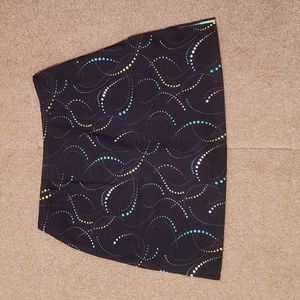 Bette & Court Women's Navy Graphic Golf Skirt